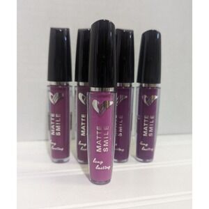 Amuse Matte Smile Long Lasting Lip Gloss Purple Mauve Lot of 5 New Duplicates